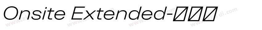 Onsite Extended字体转换